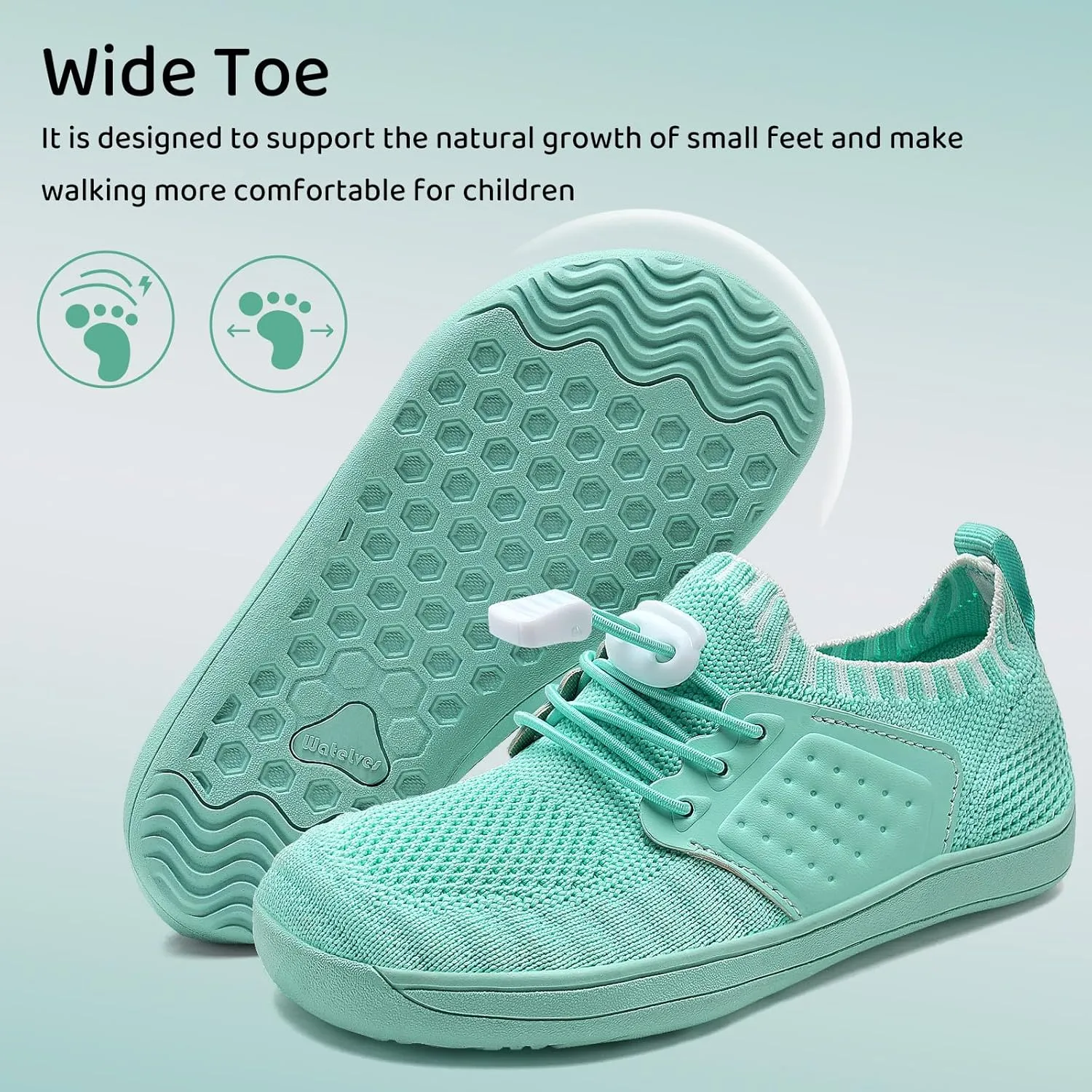 WateLves Water Shoes for Toddler Little Kid Minimalist Wide Barefoot Zero Drop Sole Splay Naturally Aqua Sneakers Boys Girls