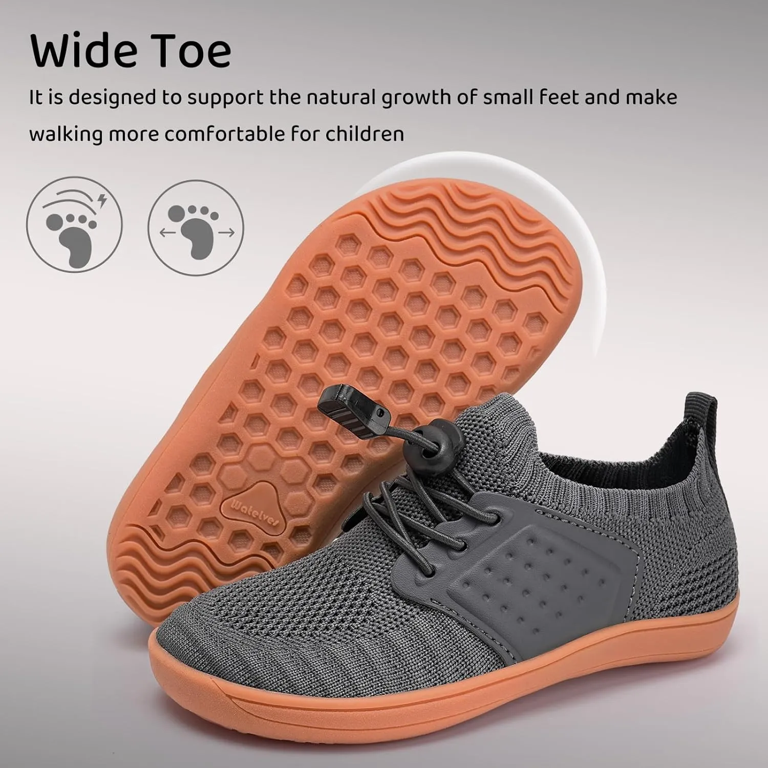 WateLves Water Shoes for Toddler Little Kid Minimalist Wide Barefoot Zero Drop Sole Splay Naturally Aqua Sneakers Boys Girls
