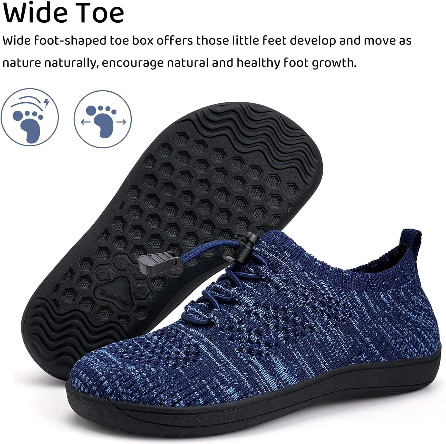 WateLves Water Shoes for Toddler Little Kid Minimalist Wide Barefoot Zero Drop Sole Splay Naturally Aqua Sneakers Boys Girls