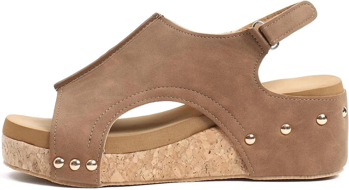 Wedge Sandals for Women 2025 New Platform Sandals with Ankle Strap Open Toe Espadrilles Wedge Heels Sandals Dressy Casual Boho Summer Beach Sandals Ladies Wedges
