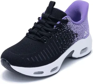 Women Air Slip on Walking Shoes Comfortable Tennis Sneakers Runnig Gym Athletic Workout Jogging Footwear US 6-11