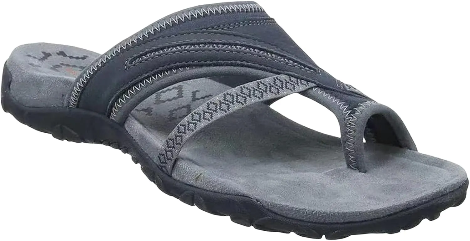 Women Orthopedic Sandals with Arch Support Flip Flops for Plantar Fasciitis Comfort Slippers Supportive Toe-Clipped Platform Sandals with Toe Ring Loop Outside Beach Flip-Flops