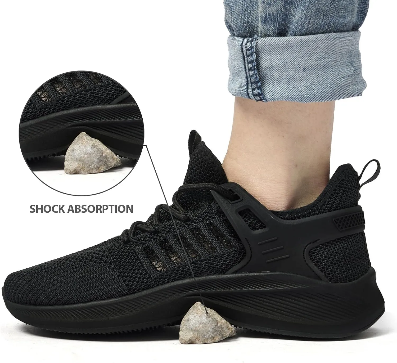 Womens Athletic Walking Shoes - Running Tennis Shoes Jogging Workout Lightweight Breathable Slip on Sneakers for Indoor Outdoor Gym Travel Work