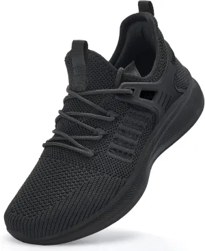 Womens Athletic Walking Shoes - Running Tennis Shoes Jogging Workout Lightweight Breathable Slip on Sneakers for Indoor Outdoor Gym Travel Work