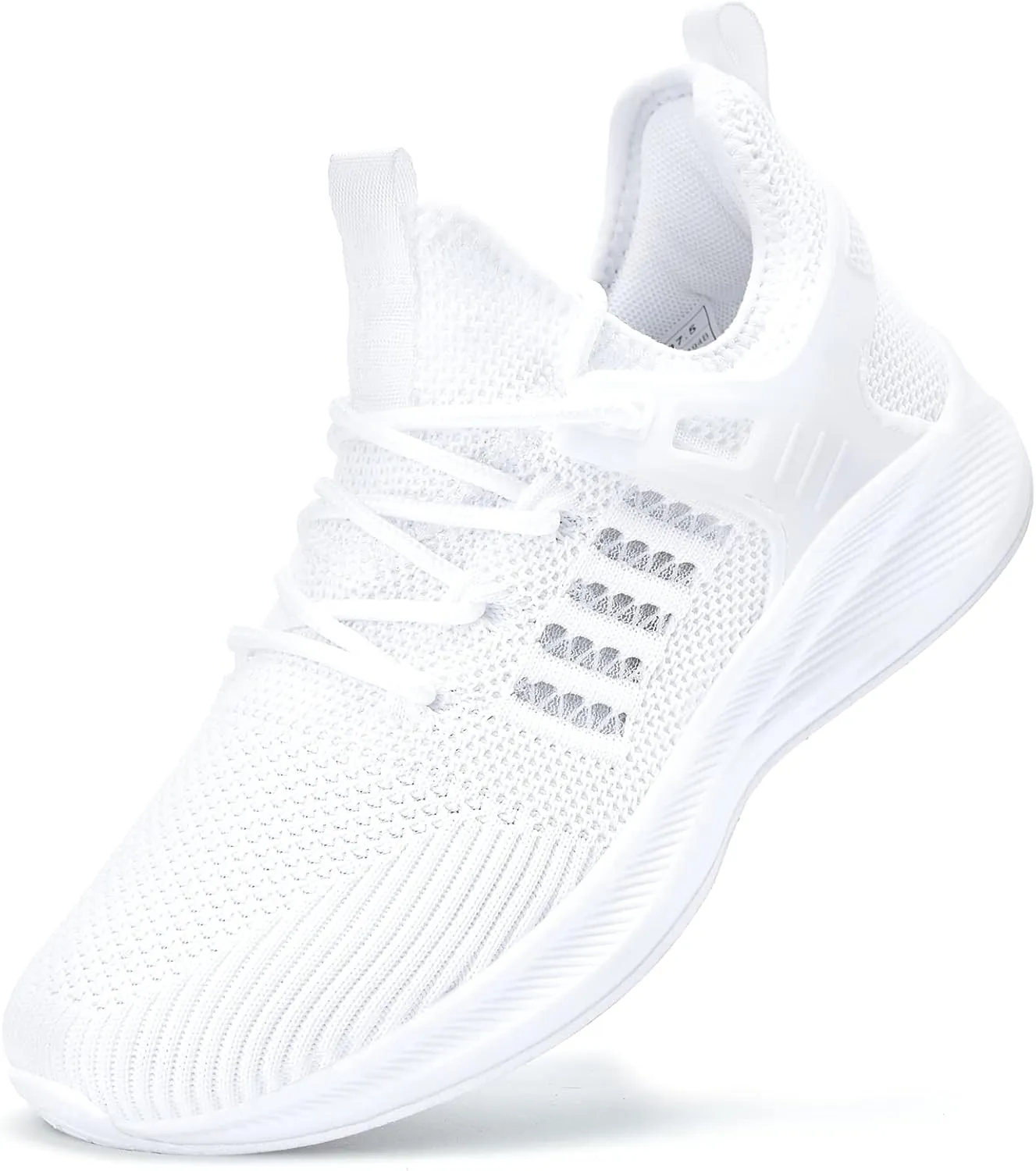Womens Athletic Walking Shoes - Running Tennis Shoes Jogging Workout Lightweight Breathable Slip on Sneakers for Indoor Outdoor Gym Travel Work