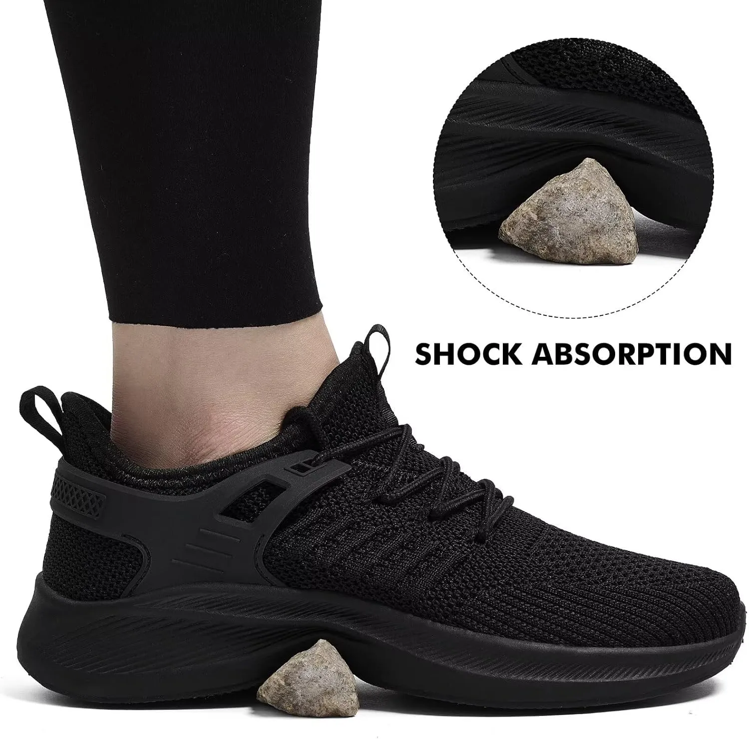 Womens Athletic Walking Shoes - Running Tennis Shoes Jogging Workout Lightweight Breathable Slip on Sneakers for Indoor Outdoor Gym Travel Work
