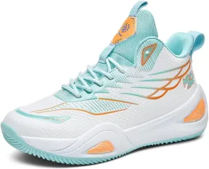 Womens Lace Up High Top Basketball Shoes Breathable Non Slip Outdoor Sneakers Cushioning Workout Shoes for Fitness Training Athletic