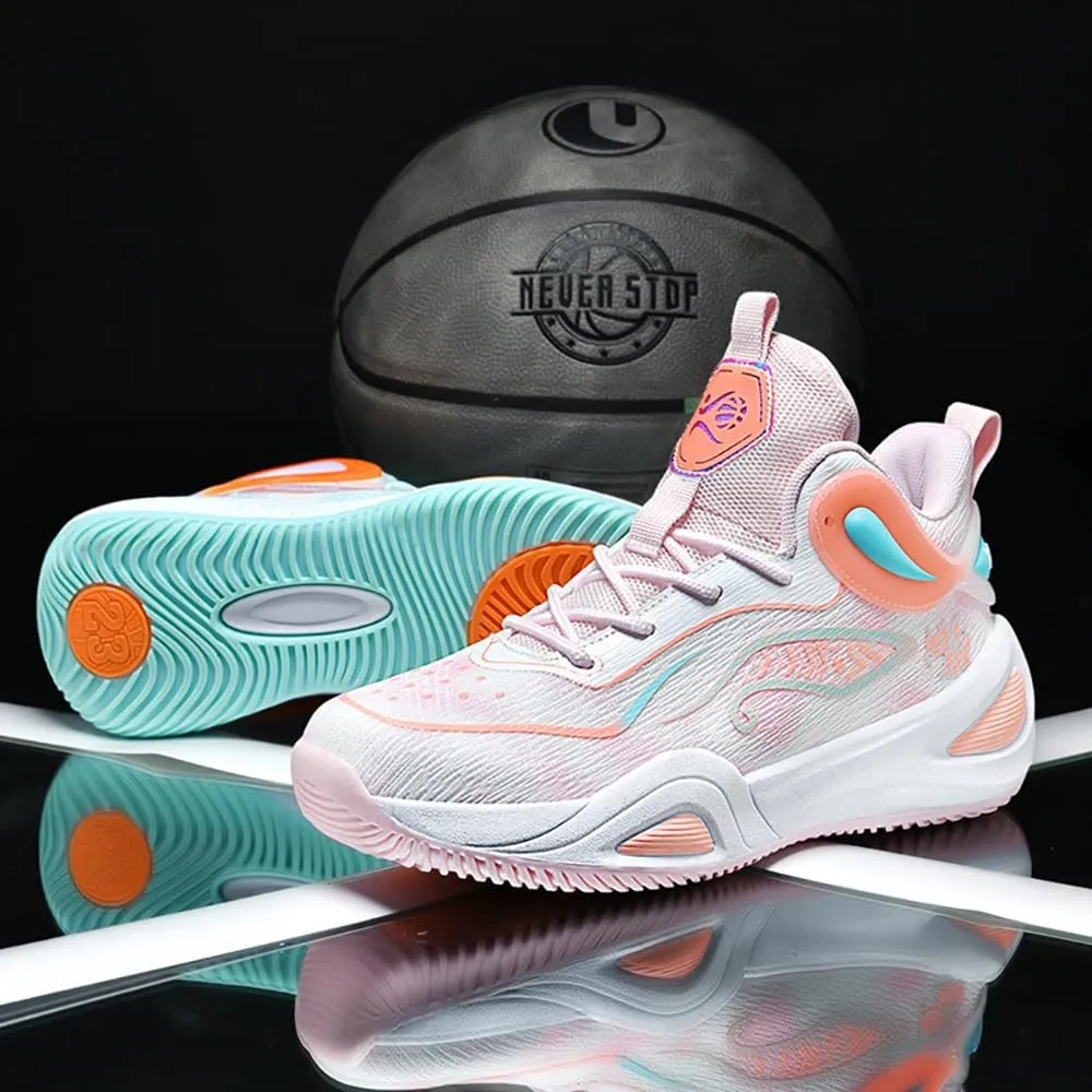 Womens Mens Basketball Shoes High Top Fashion Volleyball Sneakers Breathable Lace Up Non Slip Sport Outdoor Shoe for Unisex
