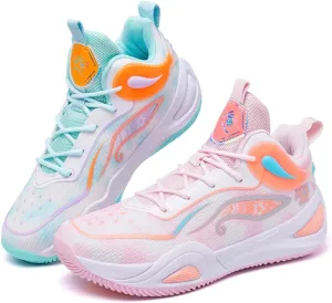 Womens Mens Basketball Shoes High Top Fashion Volleyball Sneakers Breathable Lace Up Non Slip Sport Outdoor Shoe for Unisex