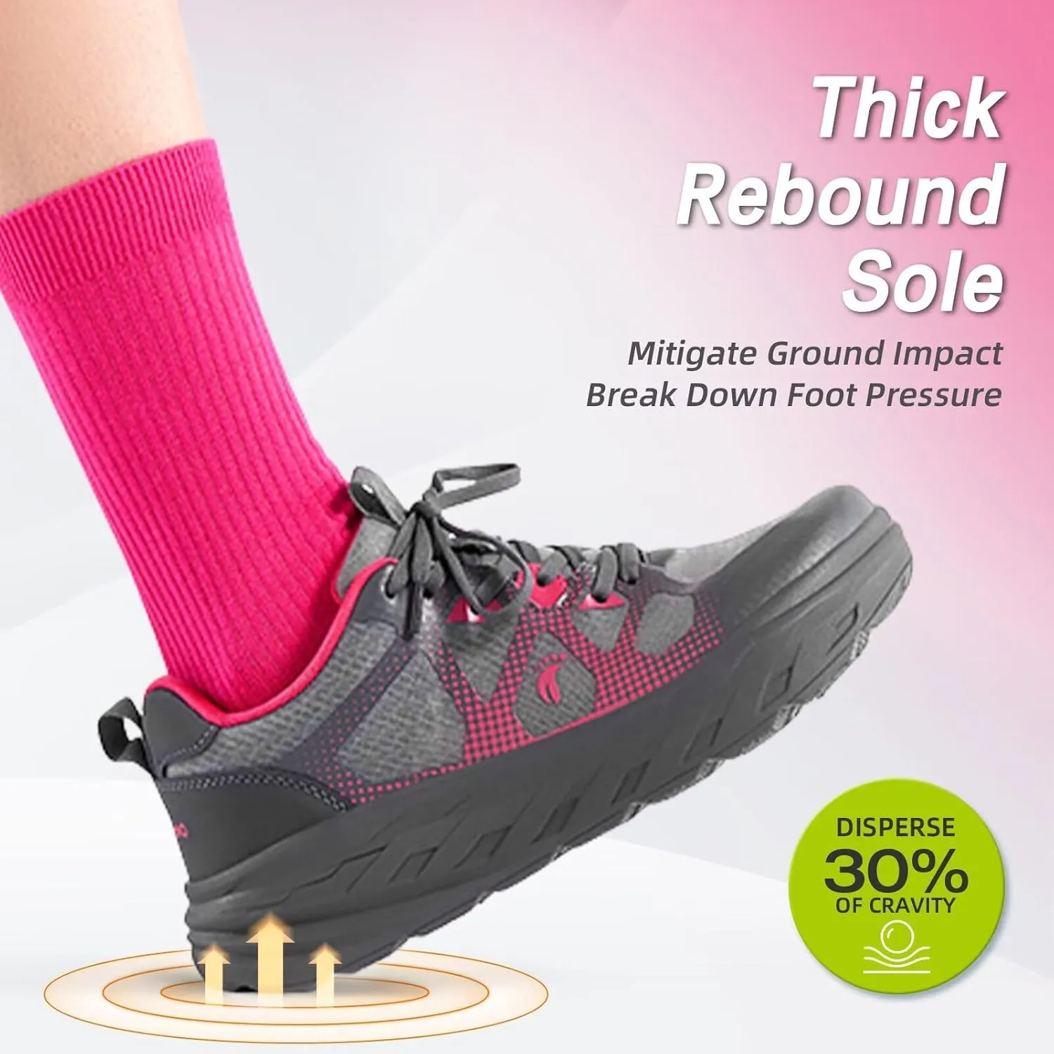 Women's Orthopedic Diabetic Wide Running Shoes: Comfortable Casual Arch Support Plantar Fasciitis Orthotic Sneakers, High Arch Swollen Work Tennis Sports Shoes for Foot and Heel Pain Relief