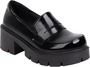 Women's Platform Mary Janes Chunky Heel Ankle Strap Uniform Dress Shoes Heeled Gothic Lolita Oxfords