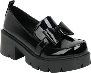 Women's Platform Mary Janes Chunky Heel Ankle Strap Uniform Dress Shoes Heeled Gothic Lolita Oxfords