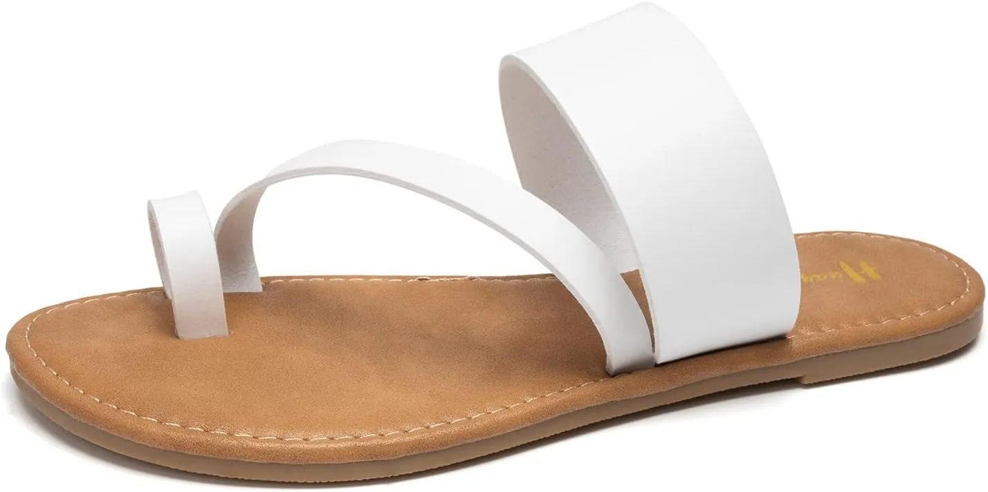 Women's Slide Sandals Slip On Flat Flip Flop Thong Casual Summer