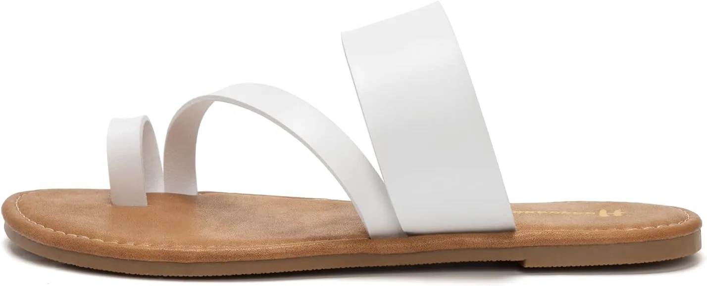 Women's Slide Sandals Slip On Flat Flip Flop Thong Casual Summer