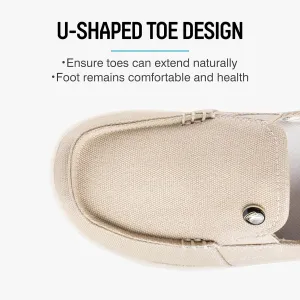 Womens Slip On Shoes - Casual Boat Loafers Shoes for Women with Arch Support - Plantar Fasciitis Canvas Sneakers for Daily Walking