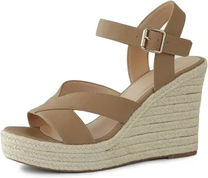 Women's Wedges Sandals Platform Open Toe Espadrille Sandals