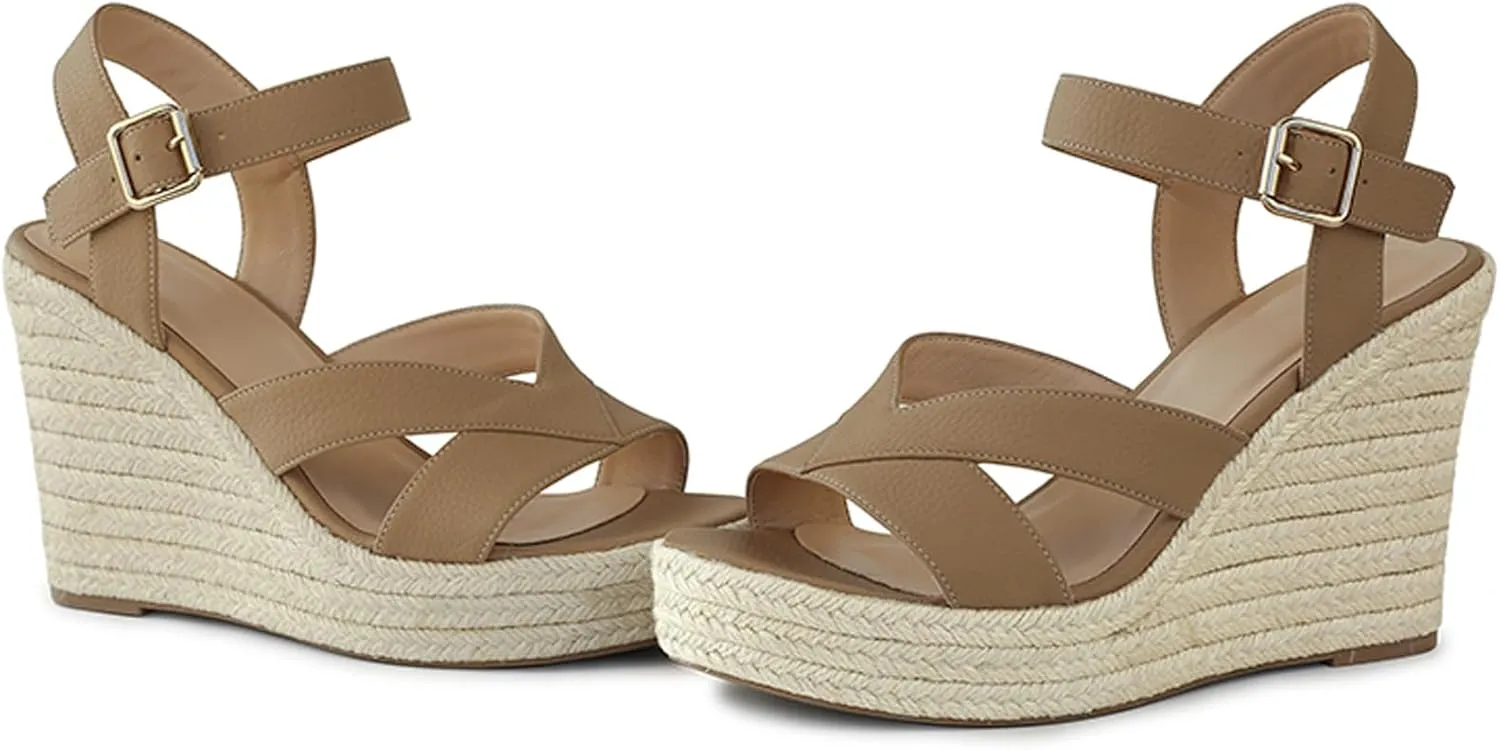 Women's Wedges Sandals Platform Open Toe Espadrille Sandals
