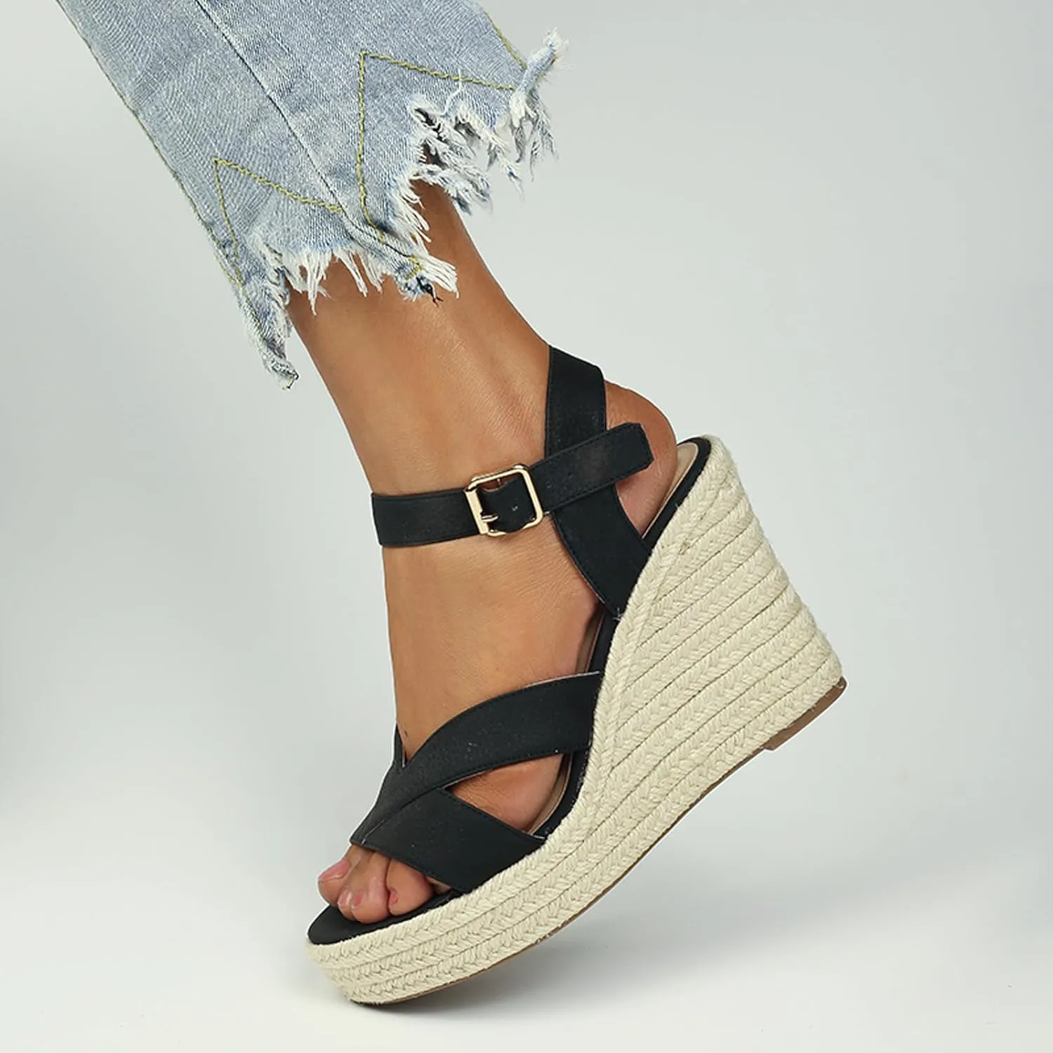 Women's Wedges Sandals Platform Open Toe Espadrille Sandals