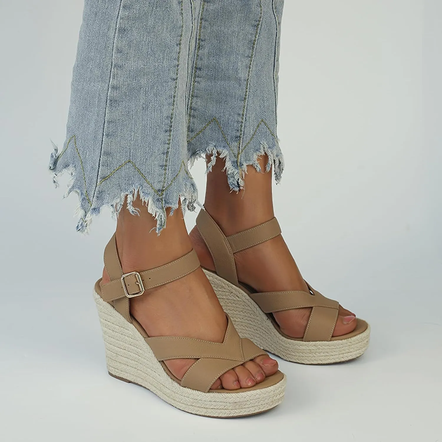 Women's Wedges Sandals Platform Open Toe Espadrille Sandals