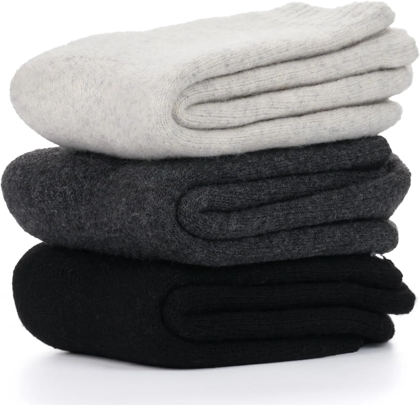 Wool Socks for Women - Winter Warm Cozy Thermal Thick Knit Fleece Soft Crew Socks Gifts