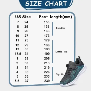 YHOON Boys Girls Shoes Kids Sneakers Breathable Athletic Running Tennis Shoes for Toddler/Little Kid/Big Kid