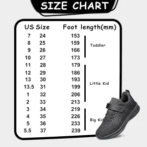 YHOON Boys Girls Shoes Kids Sneakers Breathable Athletic Running Tennis Shoes for Toddler/Little Kid/Big Kid