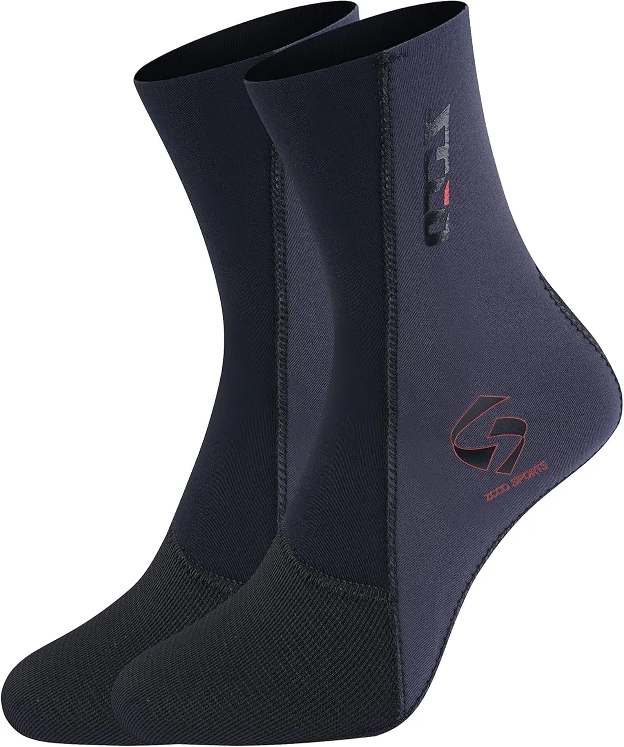 ZCCO Neoprene Socks Men Women 3mm Wetsuit booties Shoes Sand Skin Surfing Scuba Diving Snorkeling Beach Water Sports Outdoor