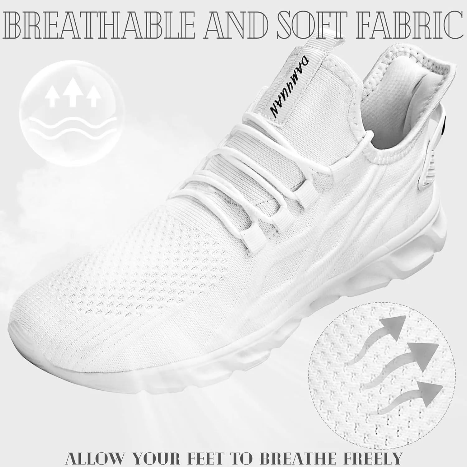 ZGPWZWL Mens Running Shoes Sneakers for Men Tennis Gym Athletic Lightweight Walking Comfortable Workout Sports Shoes