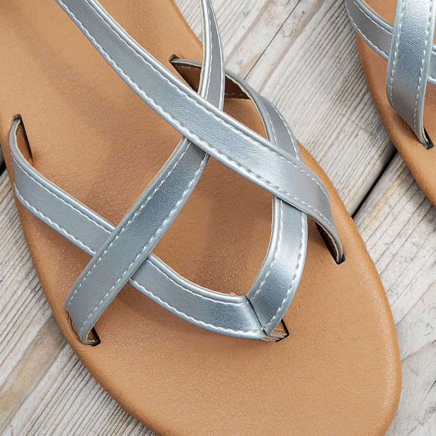 ZSpzx Women's Elastic Strap Flat Sandals Casual Summer Gladiator Open Toe Sandal Elastic Strappy Slingback Lightweight Ladies Walking Shoes Cushioned Footbed Shoe for Daily Wear Outdoor Indoor
